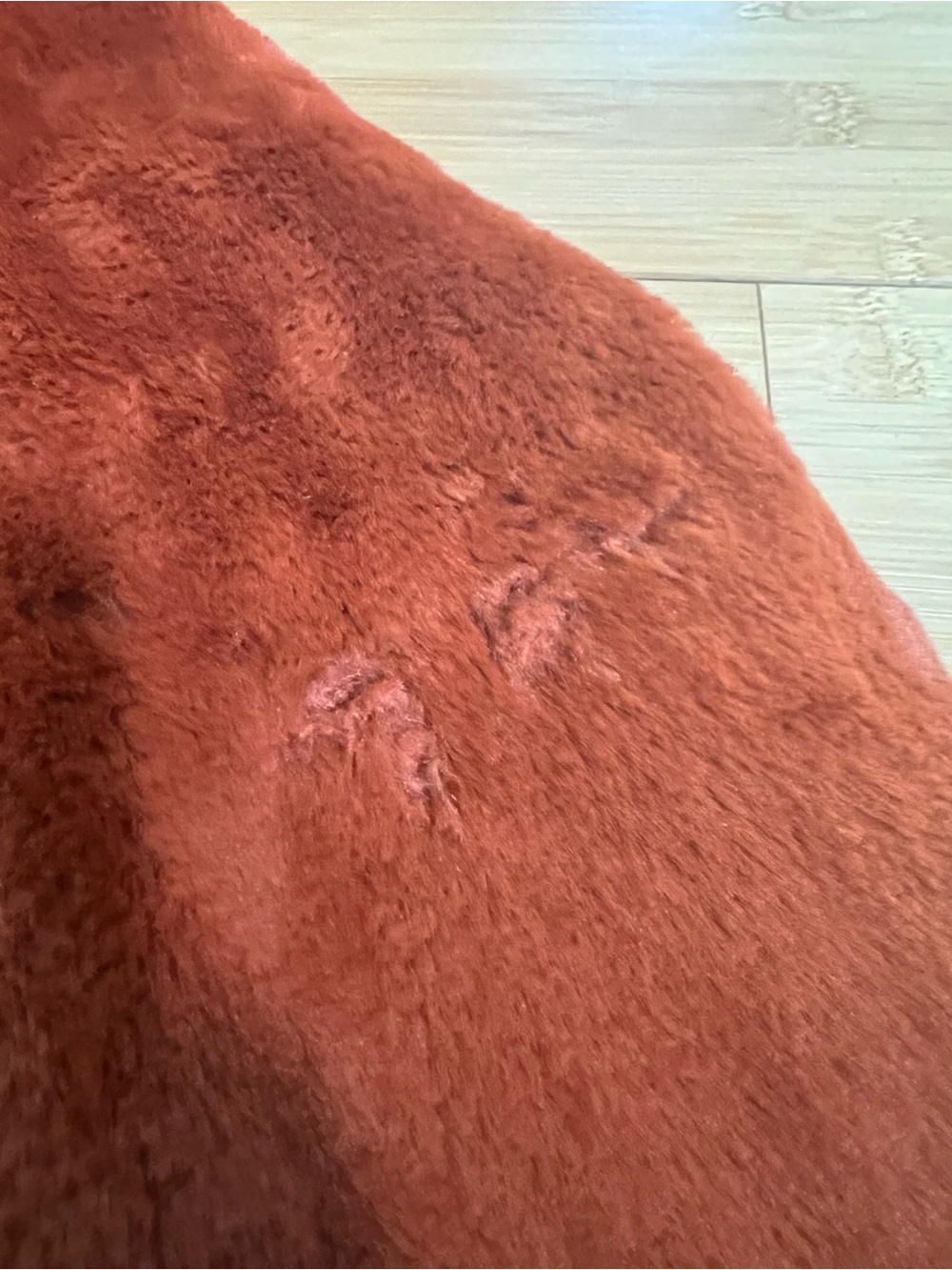 Sam Edelman Plush Faux Fur Coat in Rust - Picture 5 of 9